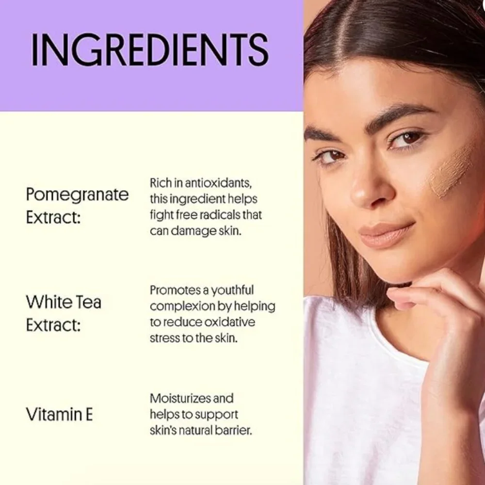Winky Lux White Tea DEEP Tinted Moisturizer SPF 30 Sunscreen, with Vitamin E